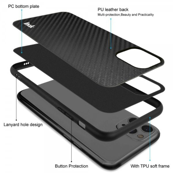 Imak Samsung Galaxy S22 Plus Skal LX-5 Series Kolfibertextur Svart
