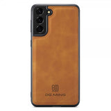 Dg.Ming Samsung Galaxy S22 Plus Skal M1 Series Löstagbar Korthållare Brun