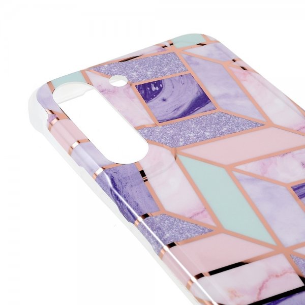 Samsung Galaxy S22 Plus Skal Marmor Lila