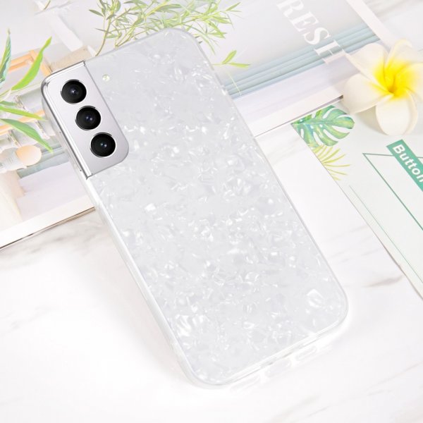 Ipaky Samsung Galaxy S22 Plus Skal Marmormönster Vit