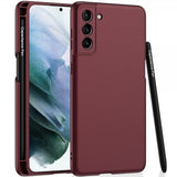 GKK Samsung Galaxy S22 Plus Skal med Stylus Vinröd