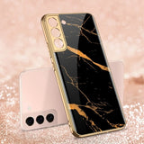 GKK Samsung Galaxy S22 Plus Skal Motiv Marmor Svart