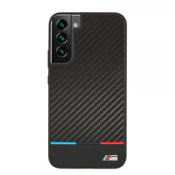 BMW Samsung Galaxy S22 Plus Skal Tricolor Stripe Carbon Svart