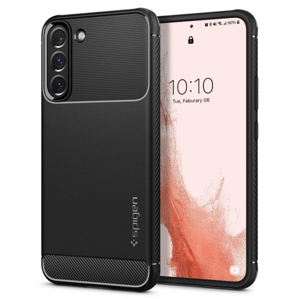 Spigen Samsung Galaxy S22 Skal Rugged Armor Matte Black