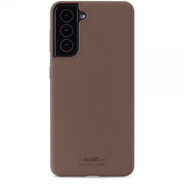 holdit Samsung Galaxy S22 Skal Silikon Dark Brown