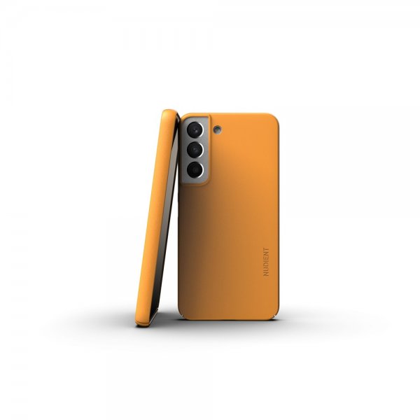 Nudient Samsung Galaxy S22 Skal Thin Case V3 Saffron Yellow