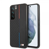 BMW Samsung Galaxy S22 Skal Triangle Pattern & Tricolor Stripe Svart