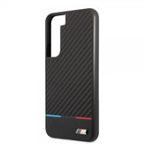 BMW Samsung Galaxy S22 Skal Tricolor Stripe Carbon Svart