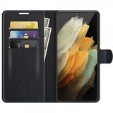 Nordic Covers Samsung Galaxy S22 Ultra Fodral Litchi Raven Black