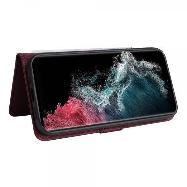 Betopnice Samsung Galaxy S22 Ultra Fodral med Löstagbart Skal 005 Röd