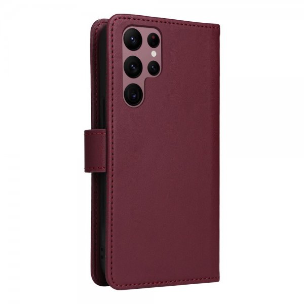 Betopnice Samsung Galaxy S22 Ultra Fodral med Löstagbart Skal 005 Röd