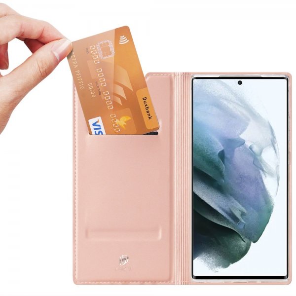 Dux Ducis Samsung Galaxy S22 Ultra Fodral Skin Pro Series Rosa