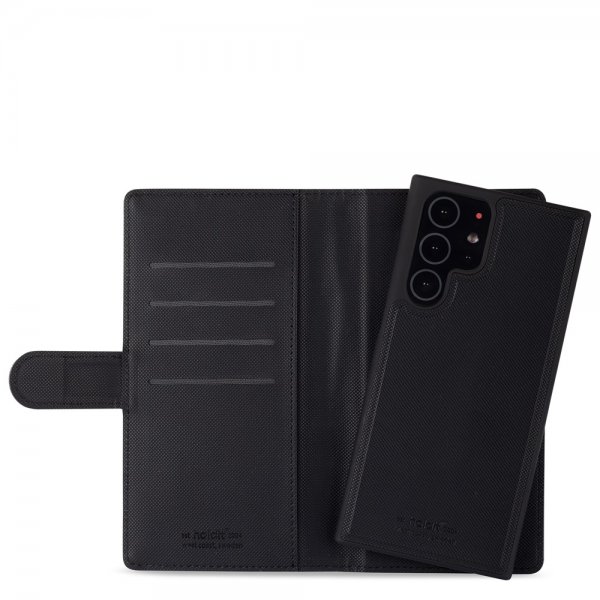 holdit Samsung Galaxy S22 Ultra Fodral Wallet Case Magnet Svart
