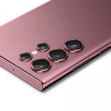 Spigen Samsung Galaxy S22 Ultra Kameraskydd GLAS.tR EZ Fit Optik Pro 2-pack Burgundy