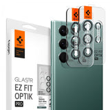 Spigen Samsung Galaxy S22 Ultra Kameraskydd GLAS.tR EZ Fit Optik Pro 2-pack Grön
