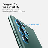 Spigen Samsung Galaxy S22 Ultra Kameraskydd GLAS.tR EZ Fit Optik Pro 2-pack Grön