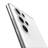 Spigen Samsung Galaxy S22 Ultra Kameraskydd GLAS.tR EZ Fit Optik Pro 2-pack Phantom White