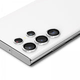 Spigen Samsung Galaxy S22 Ultra Kameraskydd GLAS.tR EZ Fit Optik Pro 2-pack Phantom White