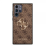 Guess Samsung Galaxy S22 Ultra Skal 4G Logo Brun
