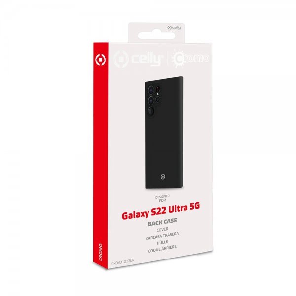 Celly Samsung Galaxy S22 Ultra Skal CROMO Svart