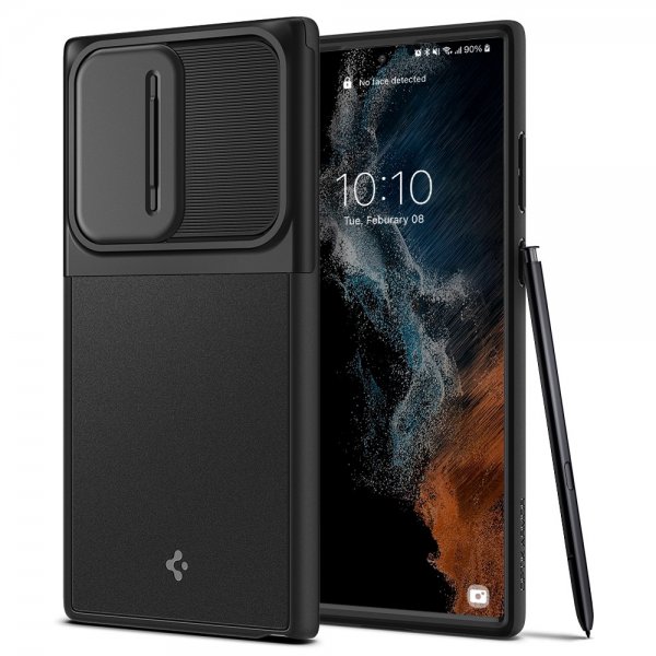 Spigen Samsung Galaxy S22 Ultra Skal Optik Armor Svart
