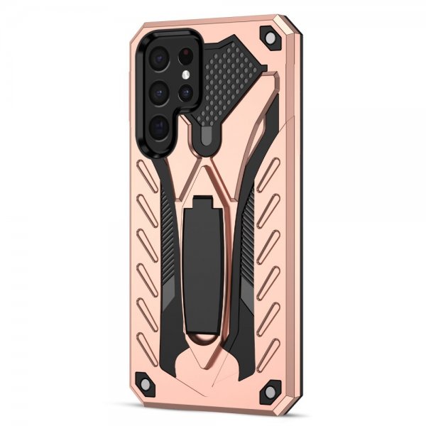 Samsung Galaxy S22 Ultra Skal Phantom Knight Roseguld