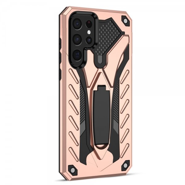 Samsung Galaxy S22 Ultra Skal Phantom Knight Roseguld