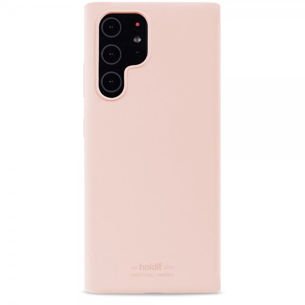 Holdit Samsung Galaxy S22 Ultra Skal Silikon Blush Pink