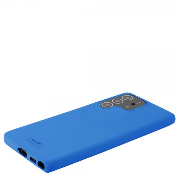 Holdit Samsung Galaxy S22 Ultra Skal Silikon Sky Blue