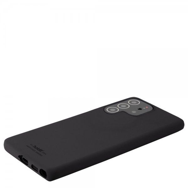 Holdit Samsung Galaxy S22 Ultra Skal Silikon Svart