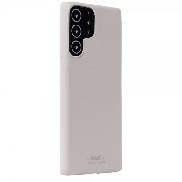 holdit Samsung Galaxy S22 Ultra Skal Silikon Taupe