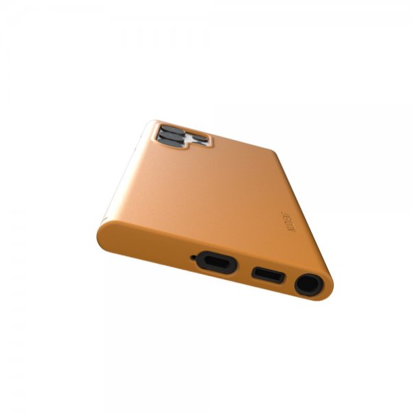 Nudient Samsung Galaxy S22 Ultra Skal Thin Case V3 Saffron Yellow