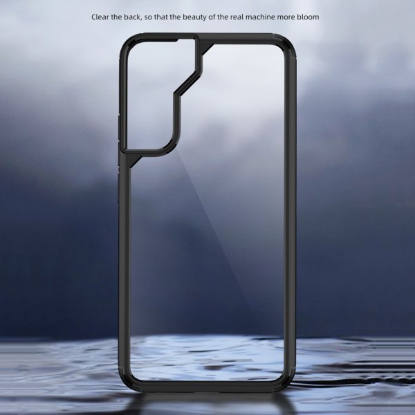 Ipaky Samsung Galaxy S22 Ultra Skal Transparent Baksida Svart