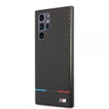 BMW Samsung Galaxy S22 Ultra Skal Tricolor Stripe Carbon Svart