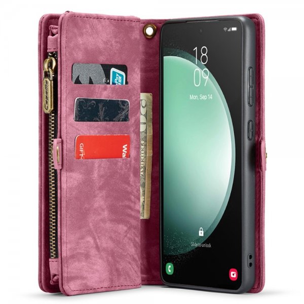 CaseMe Samsung Galaxy S23 FE Fodral 008 Series Löstagbart Skal Röd