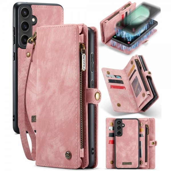 CaseMe Samsung Galaxy S23 FE Fodral 008 Series Löstagbart Skal Rosa