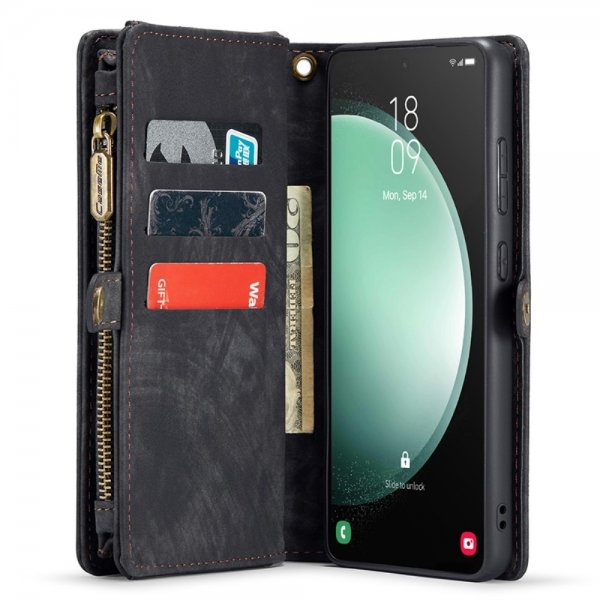 CaseMe Samsung Galaxy S23 FE Fodral 008 Series Löstagbart Skal Svart