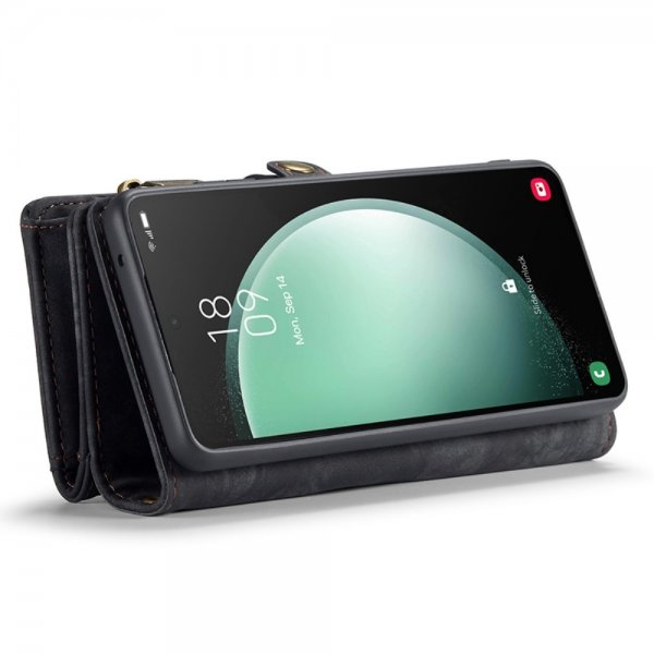 CaseMe Samsung Galaxy S23 FE Fodral 008 Series Löstagbart Skal Svart