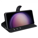 Samsung Galaxy S23 FE Fodral Litchi Svart