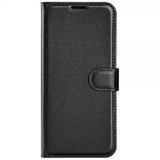 Samsung Galaxy S23 FE Fodral Litchi Svart