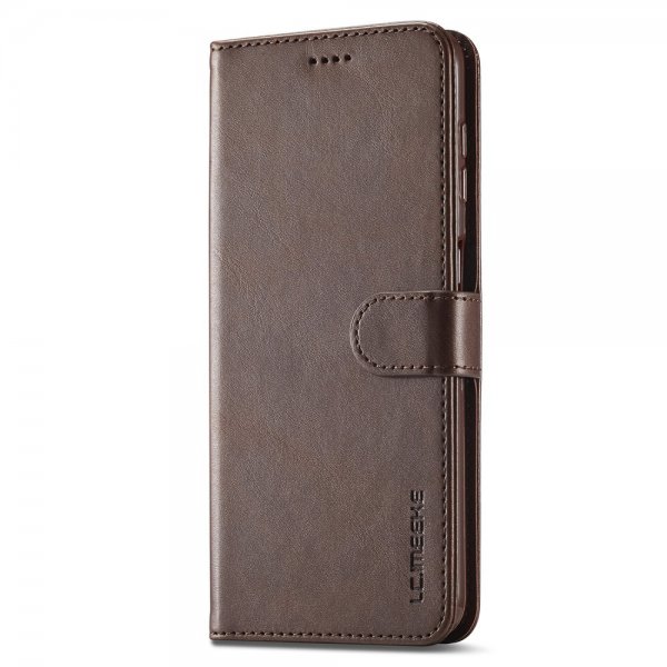 Lc.Imeeke Samsung Galaxy S23 FE Fodral med Kortfack Stativfunktion Brun