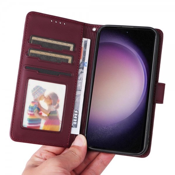 Betopnice Samsung Galaxy S23 FE Fodral med Löstagbart Skal 005 Röd