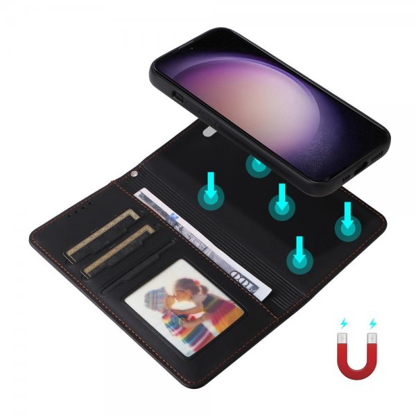Betopnice Samsung Galaxy S23 FE Fodral med Löstagbart Skal 005 Svart