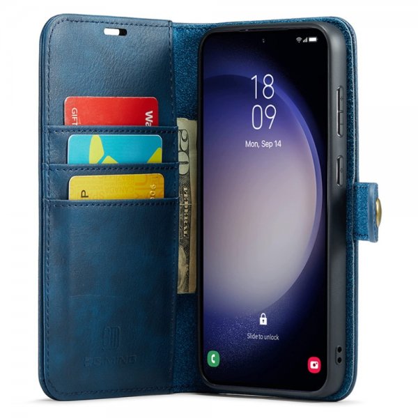 Dg.Ming Samsung Galaxy S23 FE Fodral med Löstagbart Skal Blå