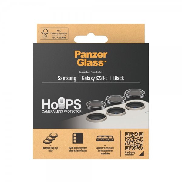 PanzerGlass Samsung Galaxy S23 FE Kameraskydd Hoops