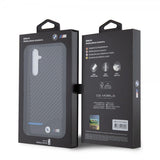 BMW Samsung Galaxy S23 FE Skal Carbon Blue Line Svart