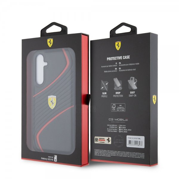Ferrari Samsung Galaxy S23 FE Skal Carbon Twist Svart