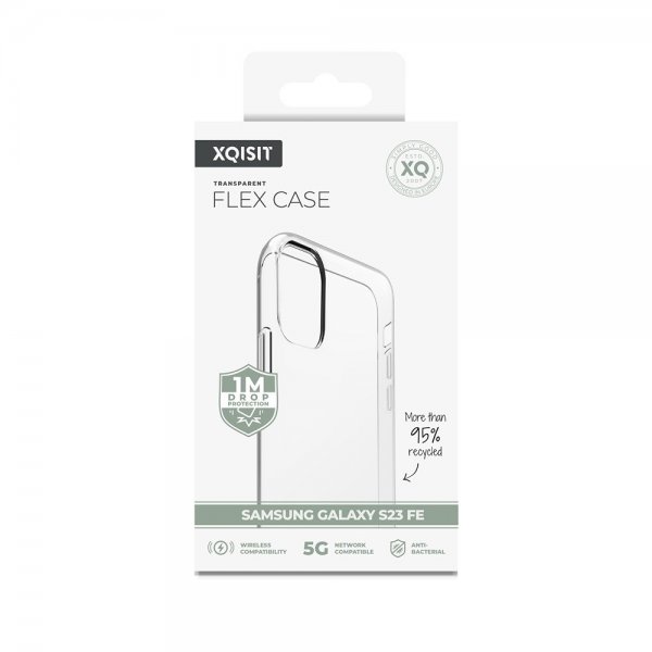 Xqisit Samsung Galaxy S23 FE Skal Flex Case Transparent