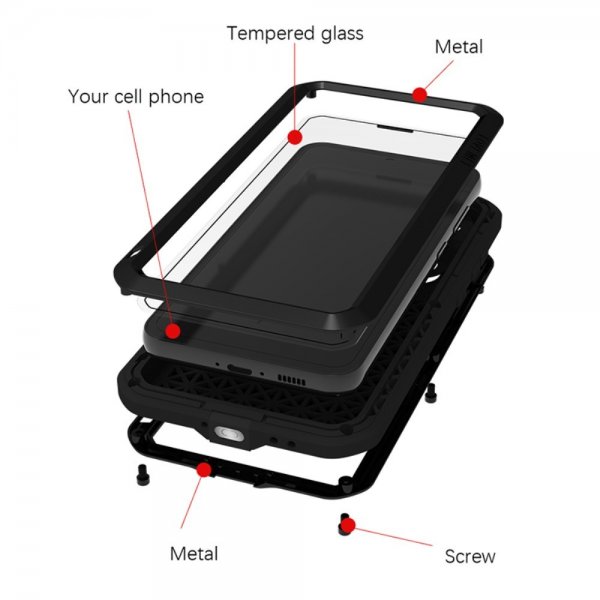 Love Mei Samsung Galaxy S23 FE Skal Powerful Case Svart