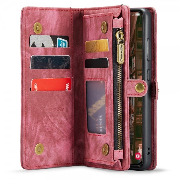 CaseMe Samsung Galaxy S23 Fodral 008 Series Löstagbart Skal Röd
